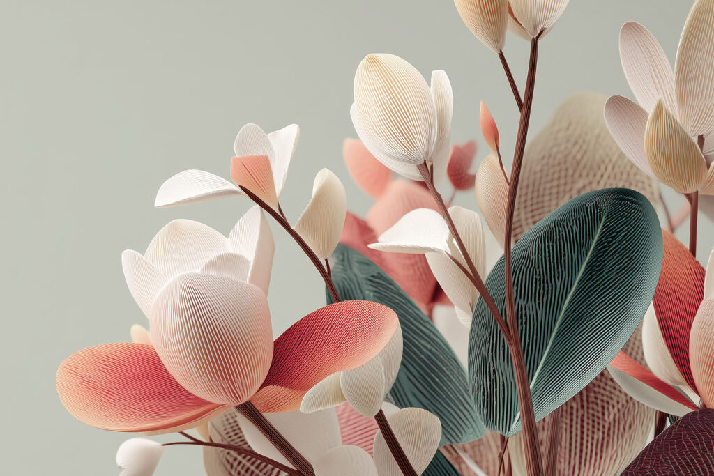 Delicate blooms in soft colors Delicate blooms in soft colors