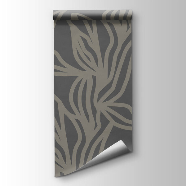 Pattern of leaves on a gray background Pattern of leaves on a gray background