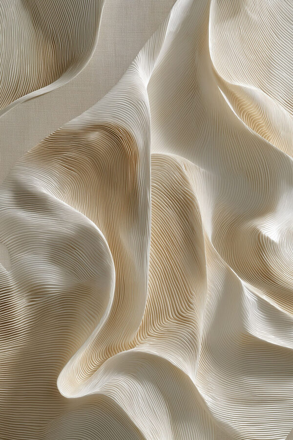 Flowing forms create soft elegance