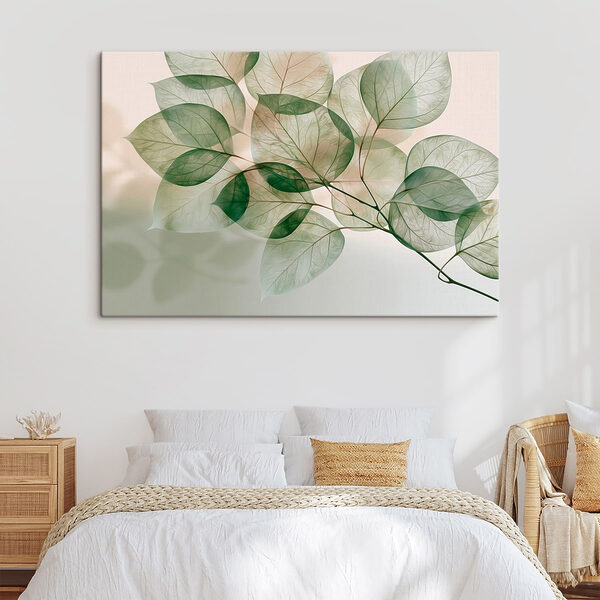 Translucent leaves in soft light