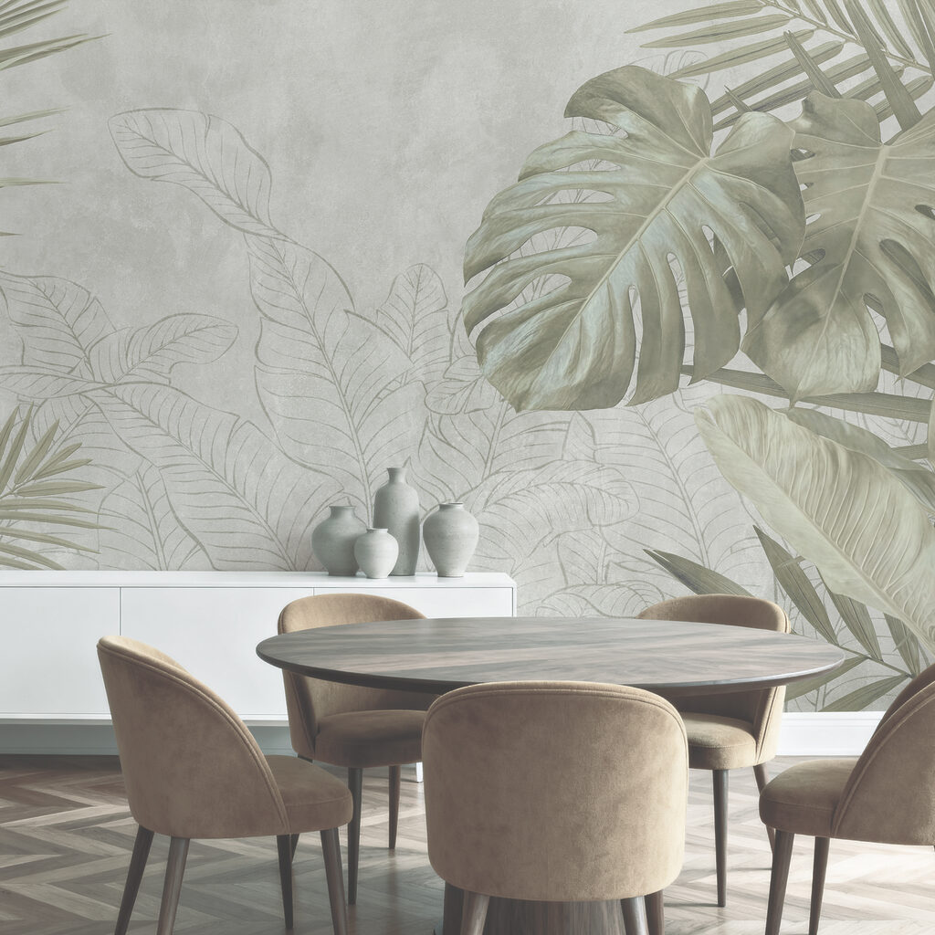 Vegetație tropicală în nuanțe delicate Vegetație tropicală în nuanțe delicate