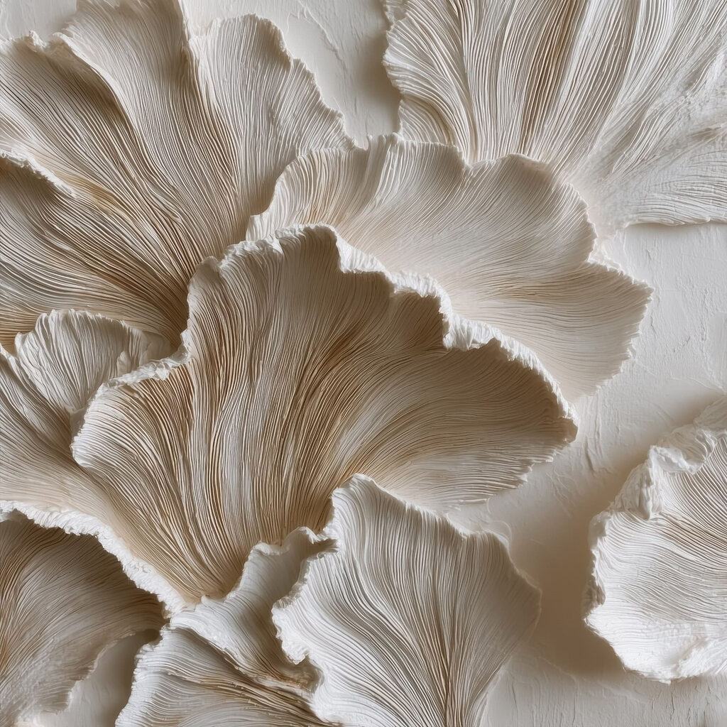 Elegant textured floral design elements