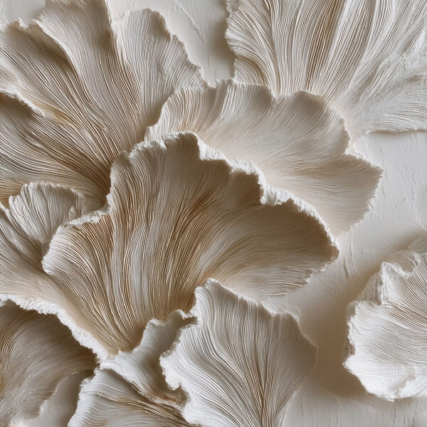 Elegant textured floral design elements