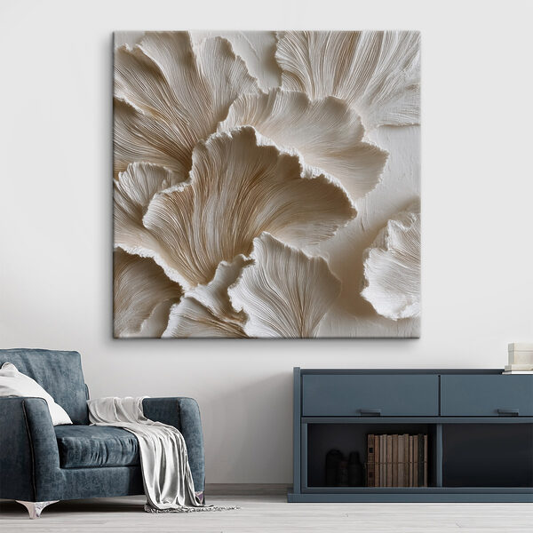 Elegant textured floral design elements