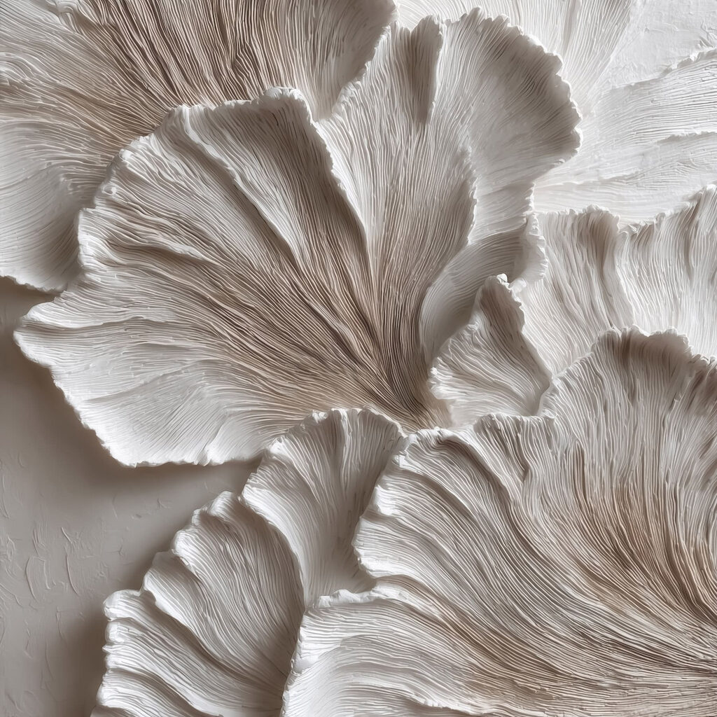 Elegant leaves in soft hues