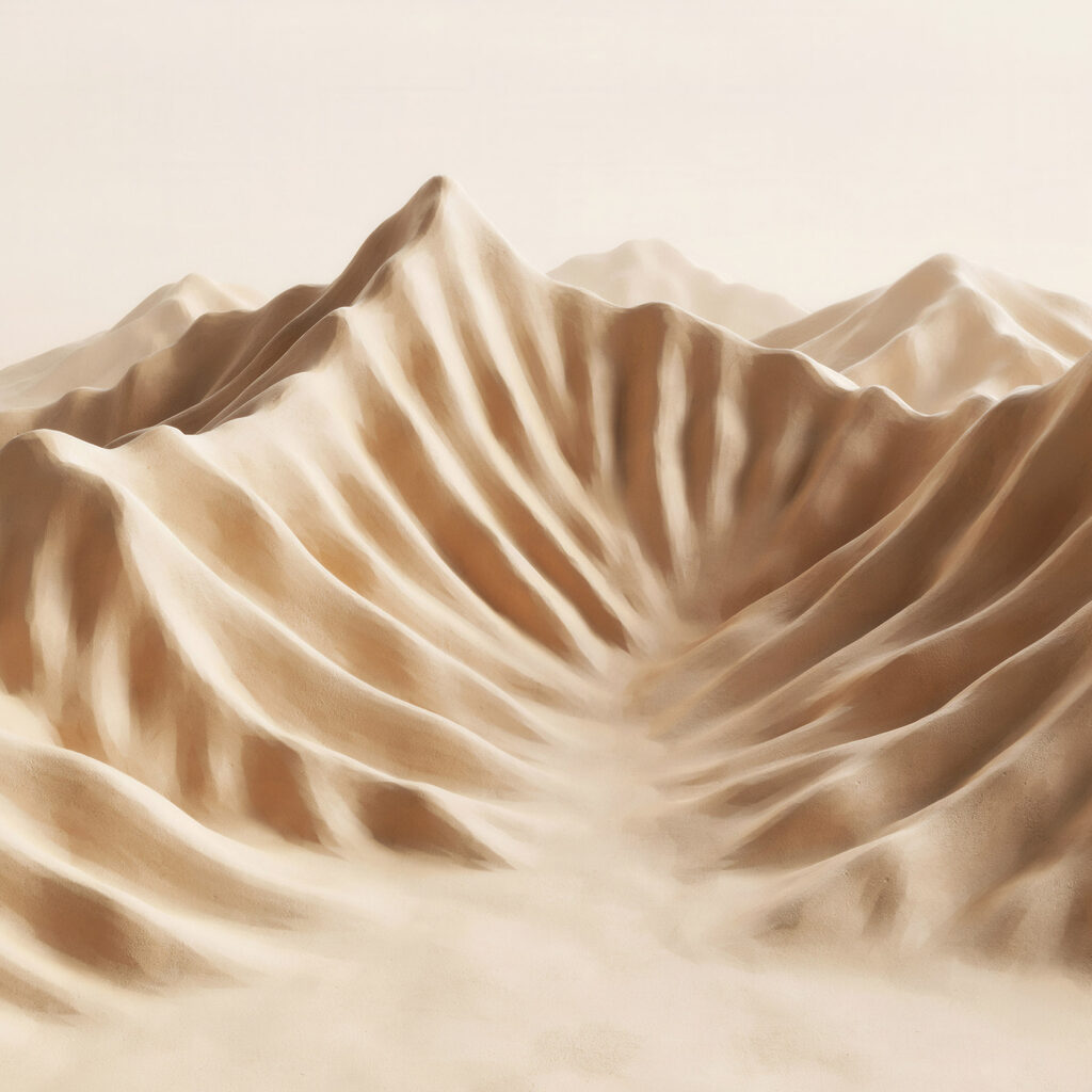 Sand mountain with a ridge Sand mountain with a ridge
