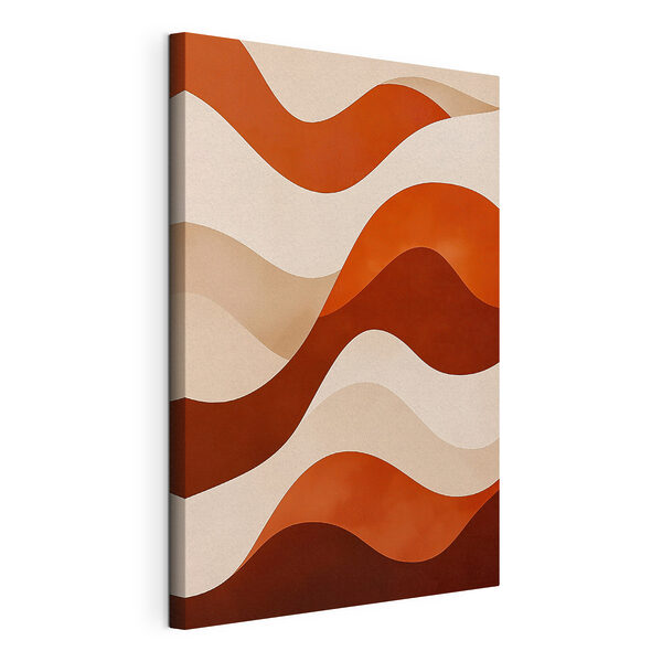 Brown and white wavy pattern