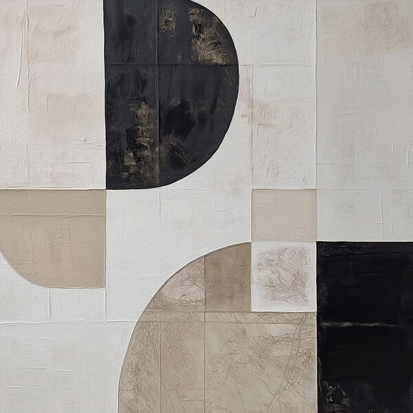 Black and white geometrical pattern