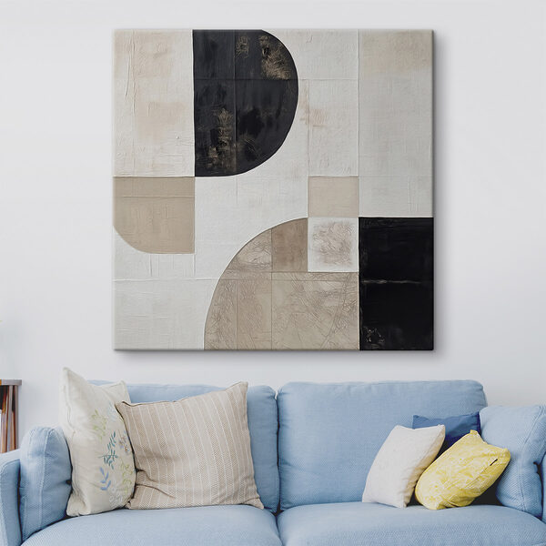 Black and white geometrical pattern