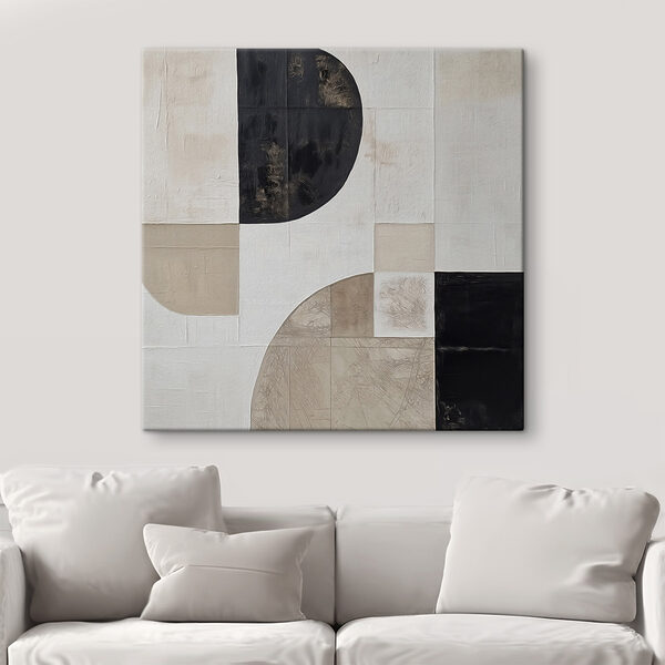 Black and white geometrical pattern