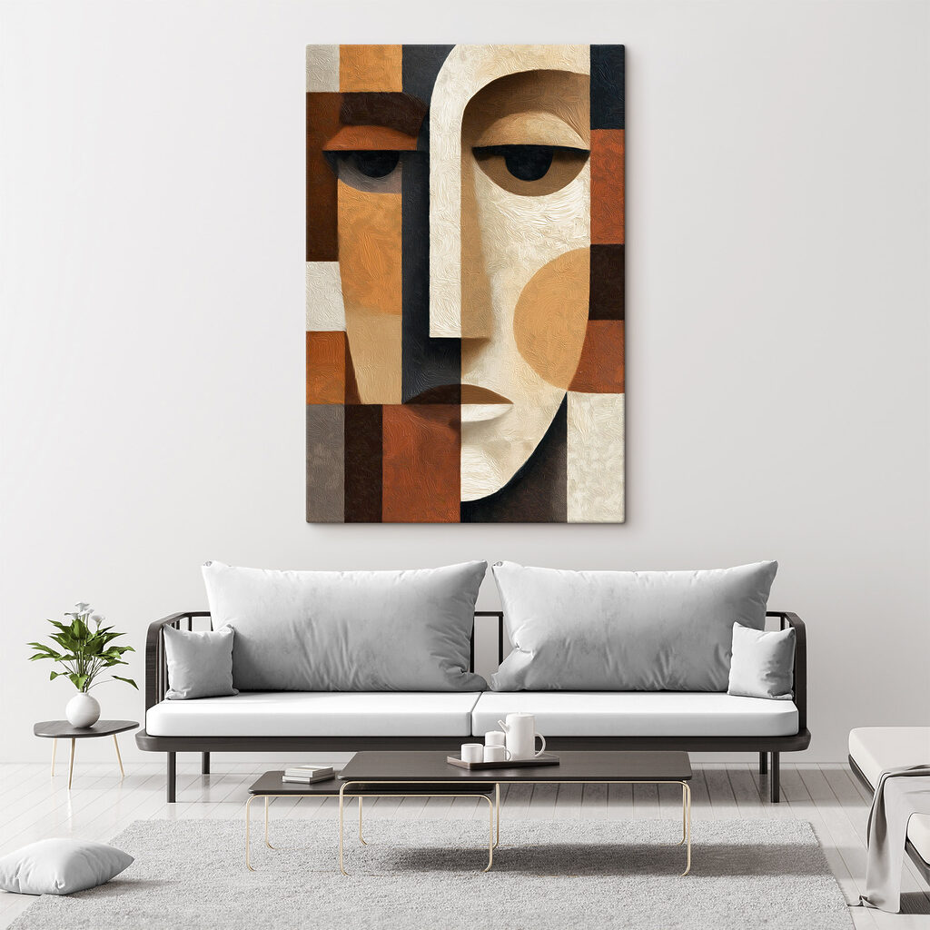 Face made out of a piece of fabric