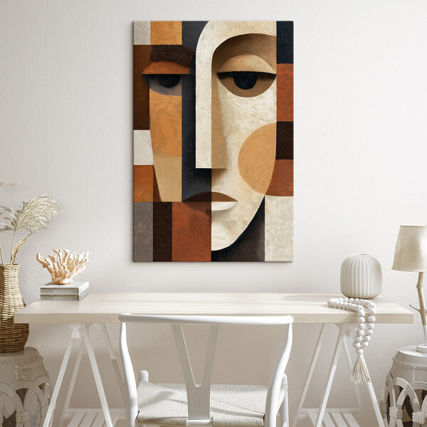Face made out of a piece of fabric