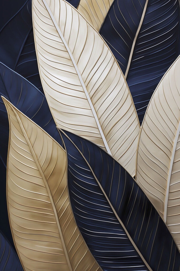 Lush leaves in elegant arrangement