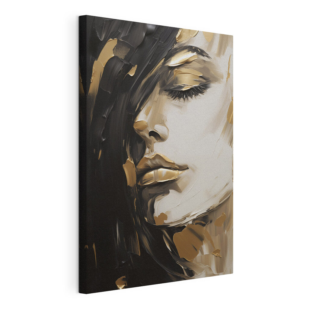Painting of a woman's face