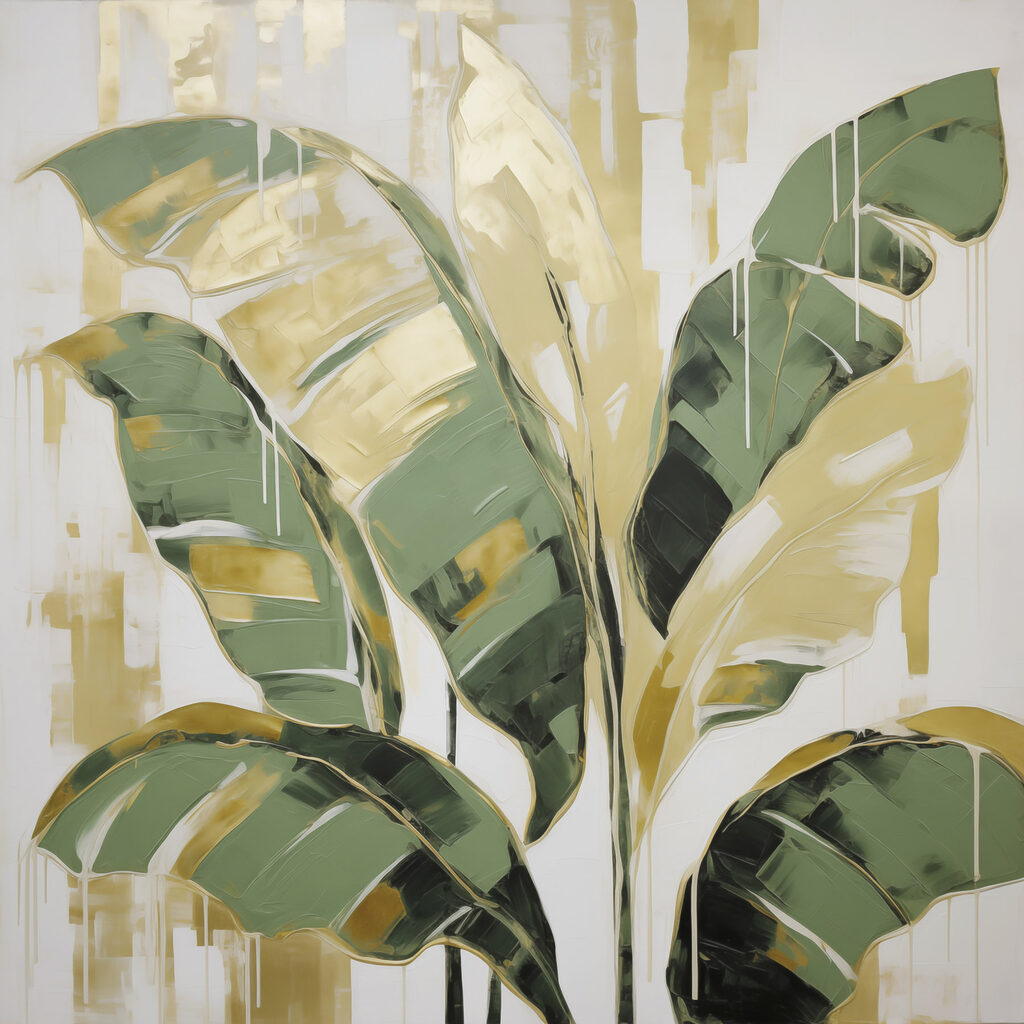 Painting of a leafy plant