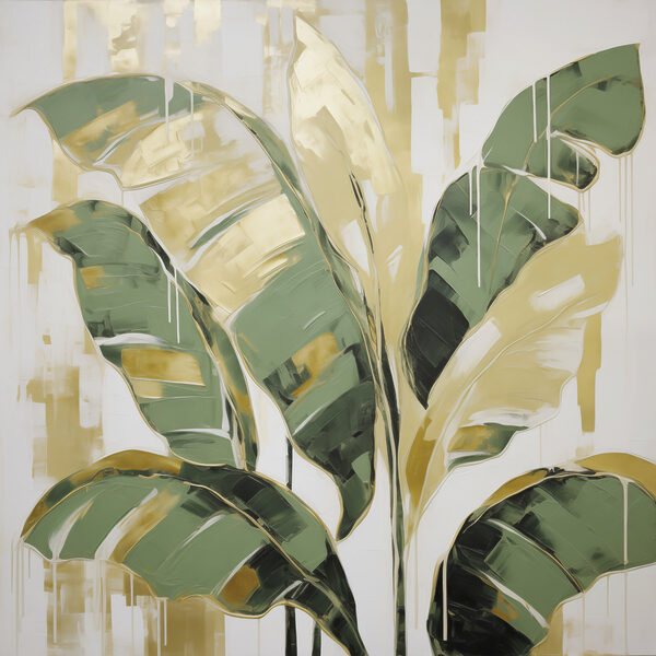Painting of a leafy plant