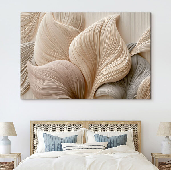Flowing shapes in soft neutrals