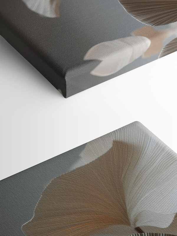 Delicate paper leaves in soft hues