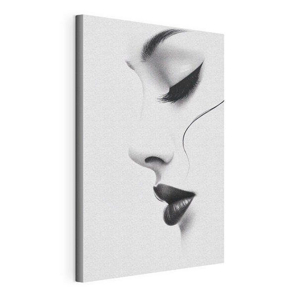 Elegant profile in monochrome shades Elegant profile in monochrome shades