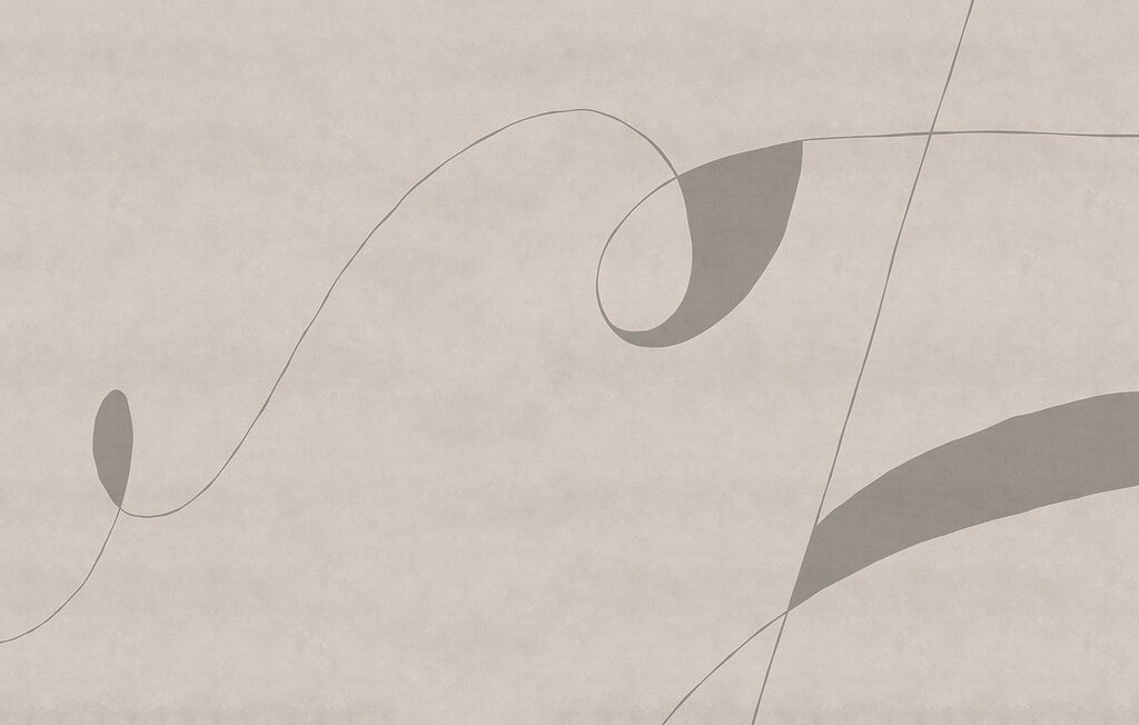 Grey and black swirly line