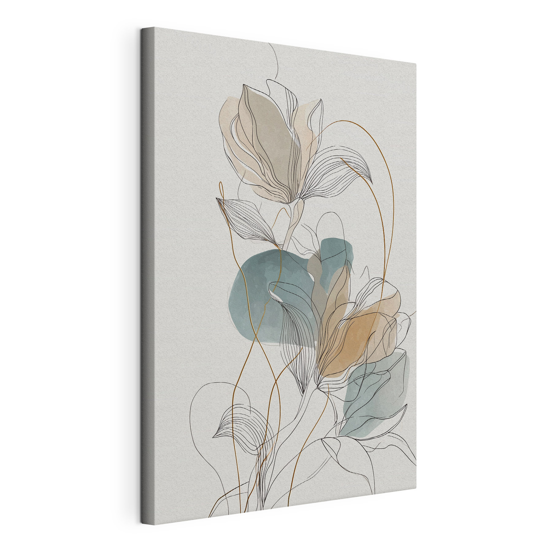 Ethereal floral line art design