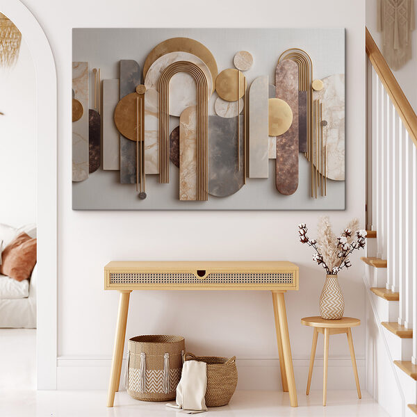 Wall art of various shapes and colors Wall art of various shapes and colors