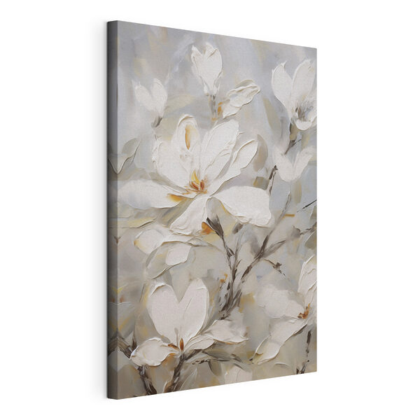 Painting of white flowers Painting of white flowers