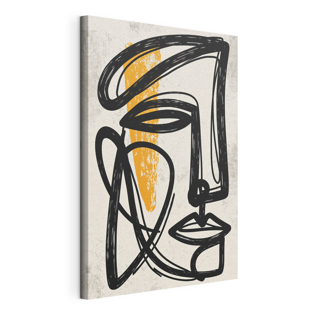 Black and yellow art