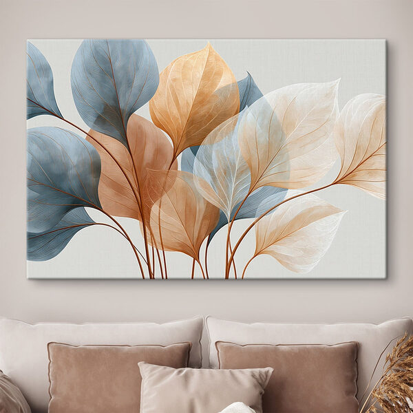 Softly colored leaves in harmony Softly colored leaves in harmony