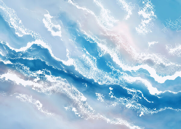 Blue and white sky with white clouds