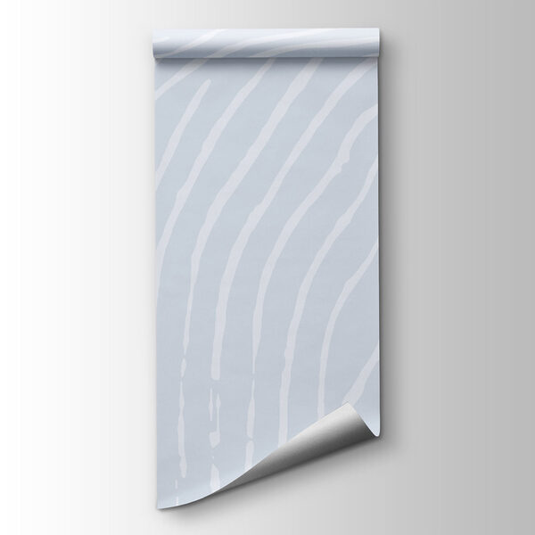 White lines on a blue background