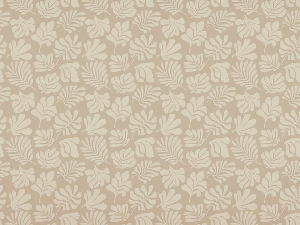 Pattern of leaves on a beige background Pattern of leaves on a beige background