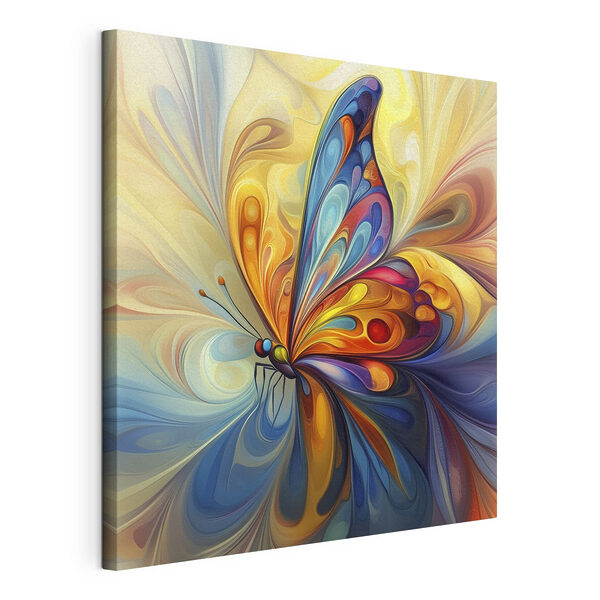 Fluture colorat cu un model spiralat Tablouri Fluture colorat cu un model spiralat