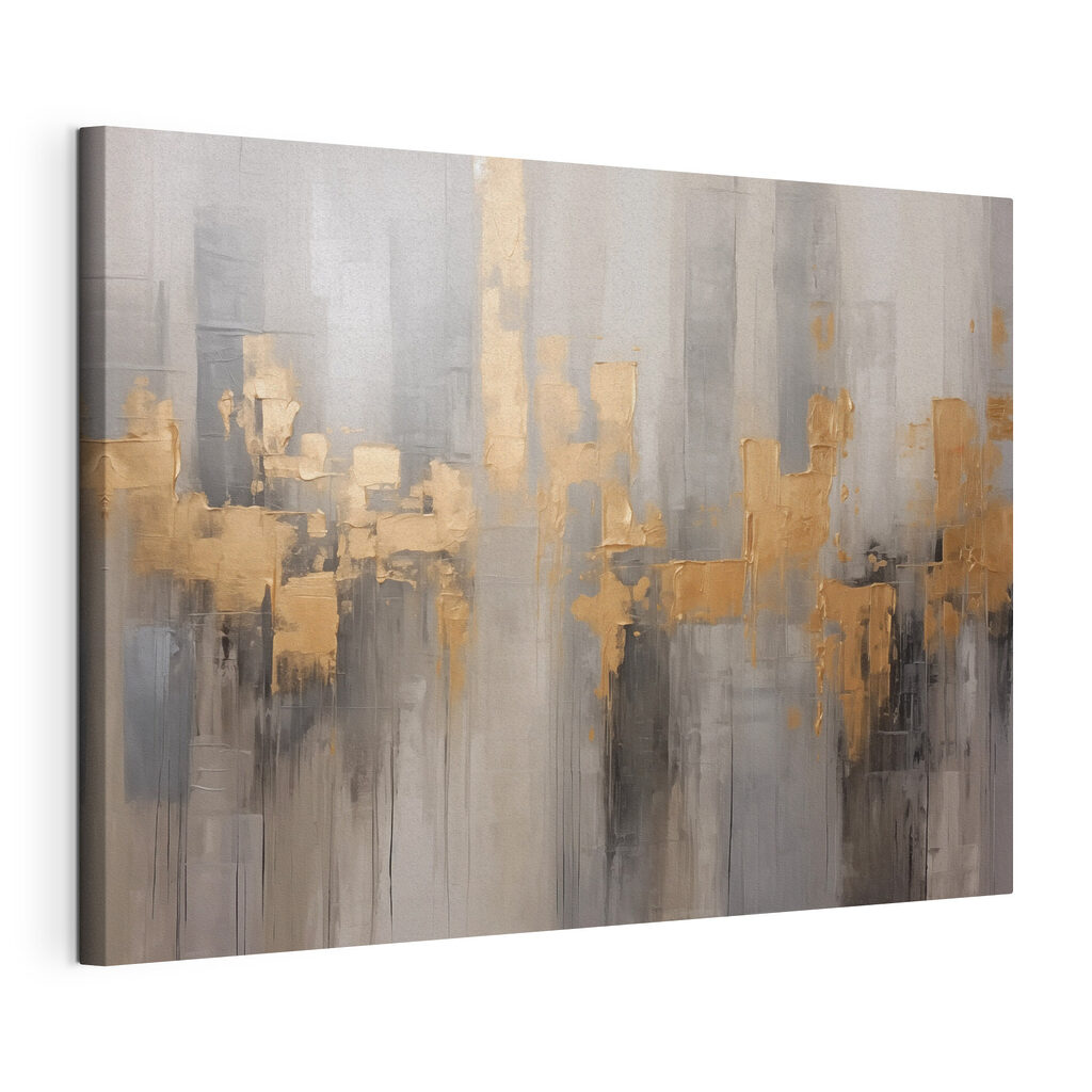 Abstract Brushstrokes in Monochrome Hues