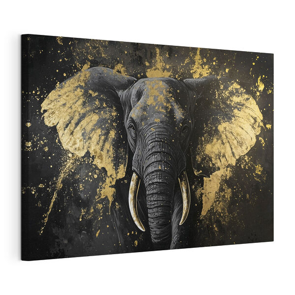 Portret de elefant maiestuos în artă Tablouri Portret de elefant maiestuos în artă