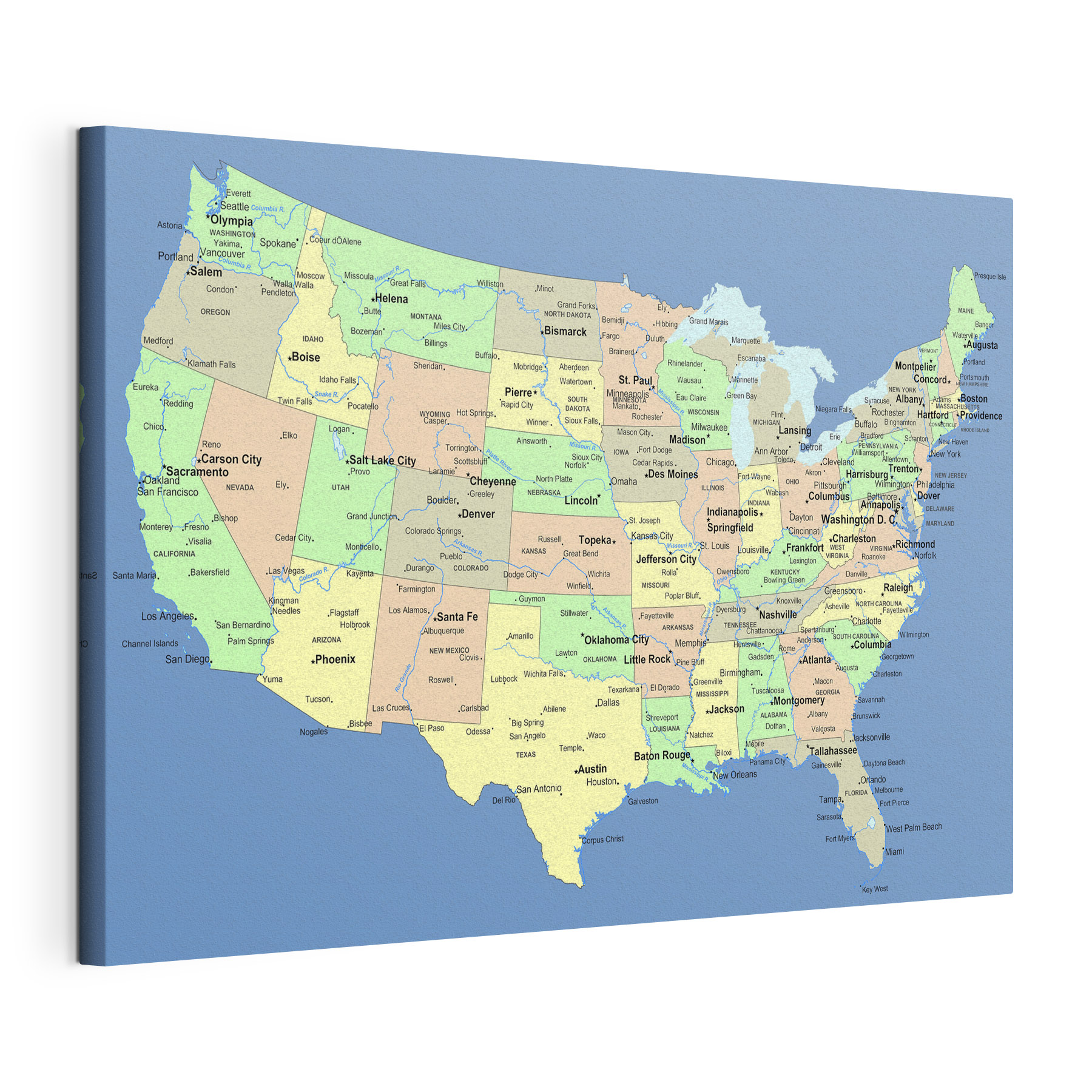 A map of the united states