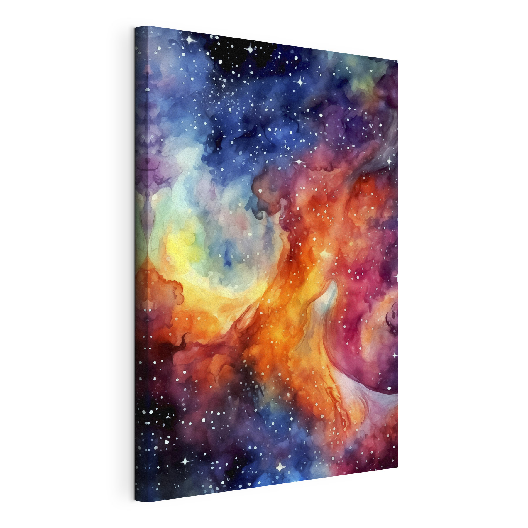 A colorful galaxy with stars A colorful galaxy with stars