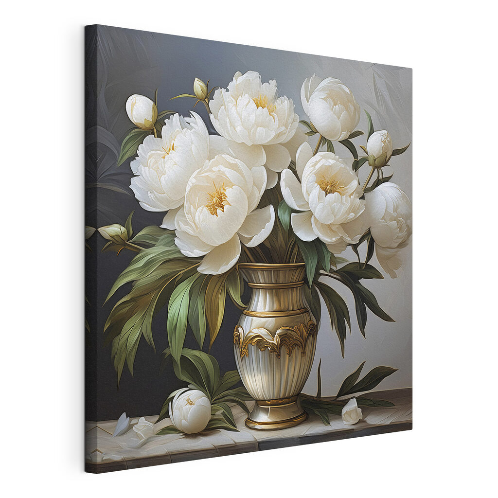 Painting of flowers in a vase Painting of flowers in a vase