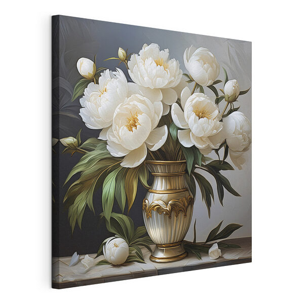 Painting of flowers in a vase Painting of flowers in a vase