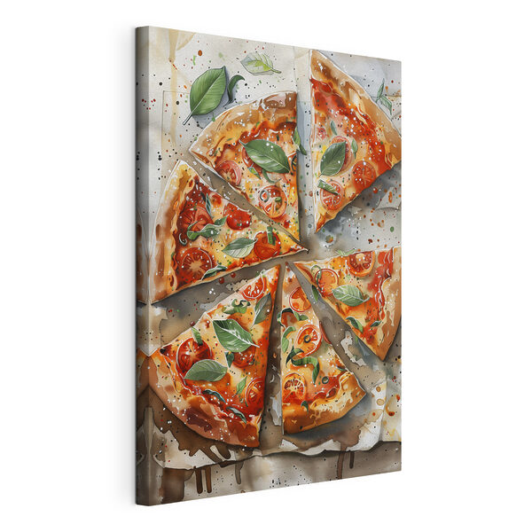 Tablouri Pizza cu roșii și busuioc