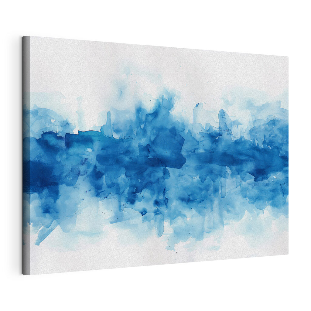 Blue and white watercolor Blue and white watercolor