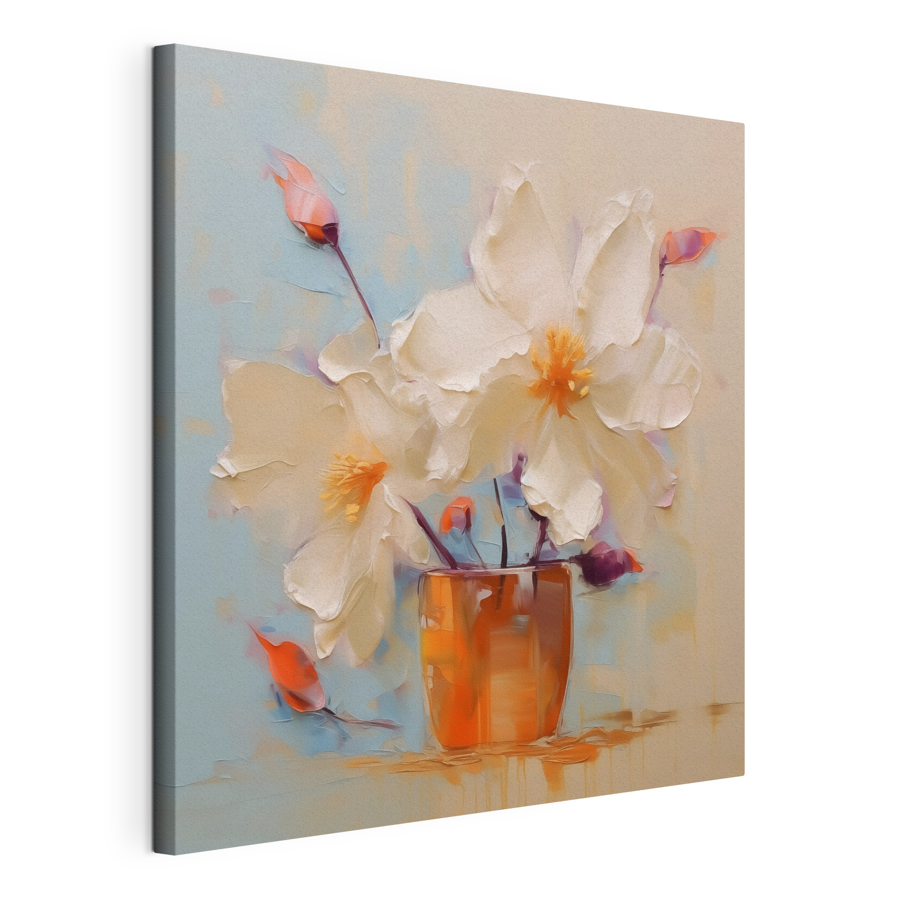 Painting of flowers in a vase