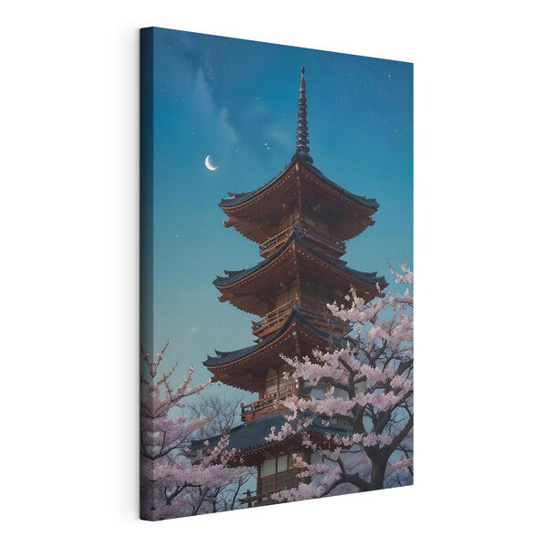 Tablouri Pagoda cu flori de cireș