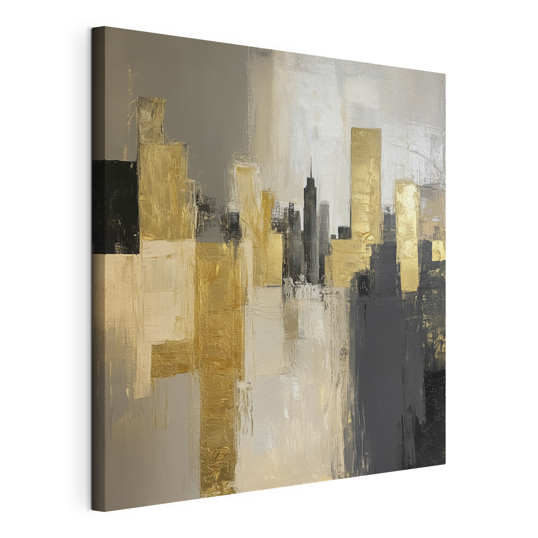 Painting of a city skyline