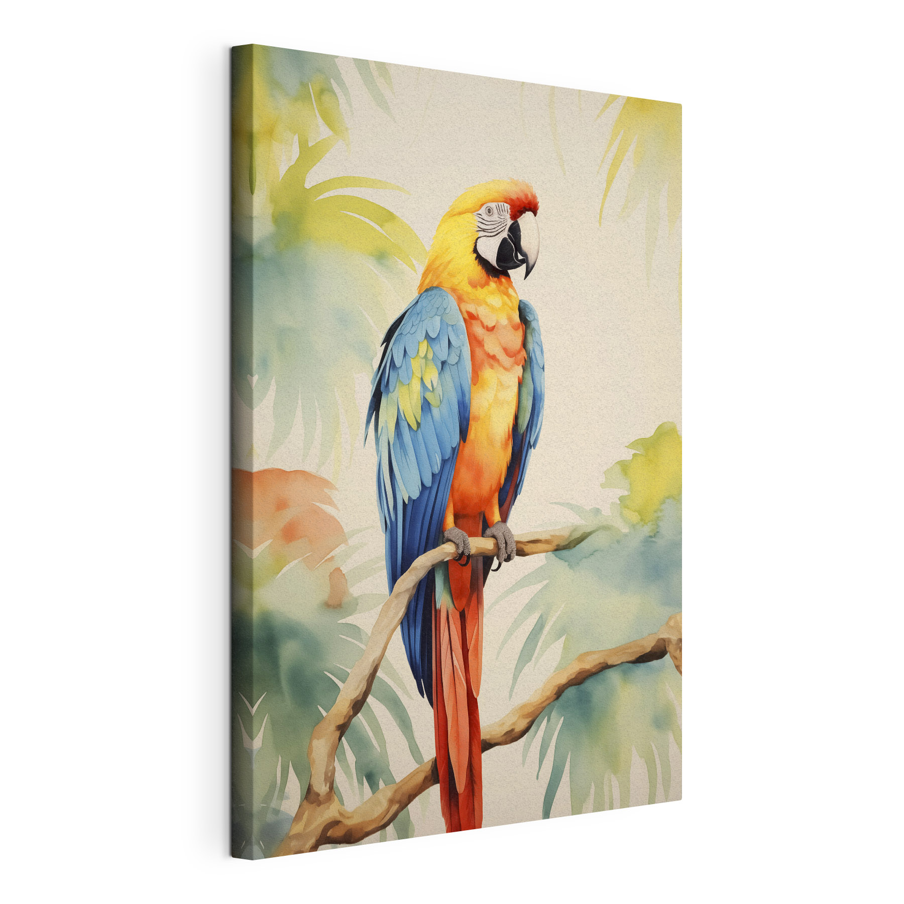 Colorful bird on a branch
