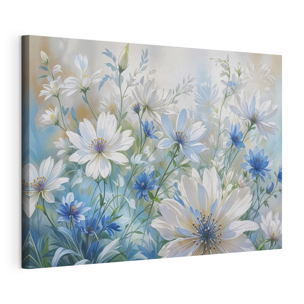 Delicate blooms in soft pastel hues