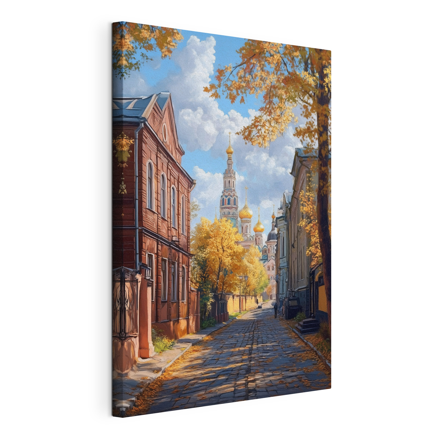 Street with buildings and trees