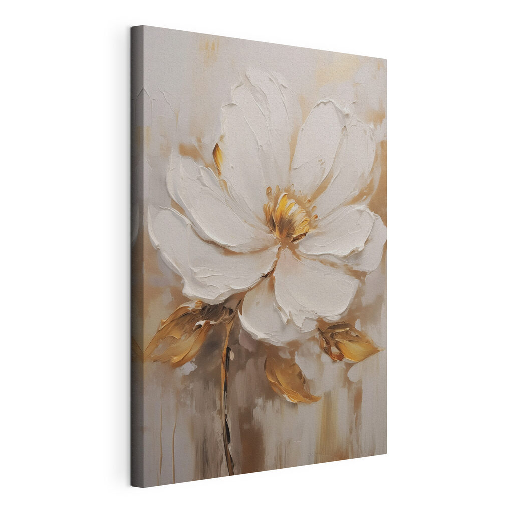 Painting of a white flower Painting of a white flower
