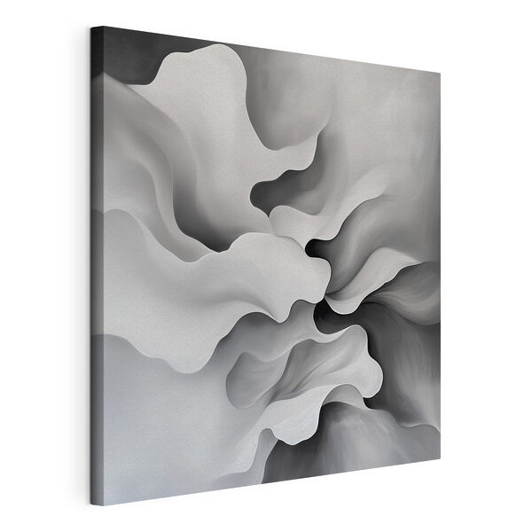 White and grey abstract art White and grey abstract art
