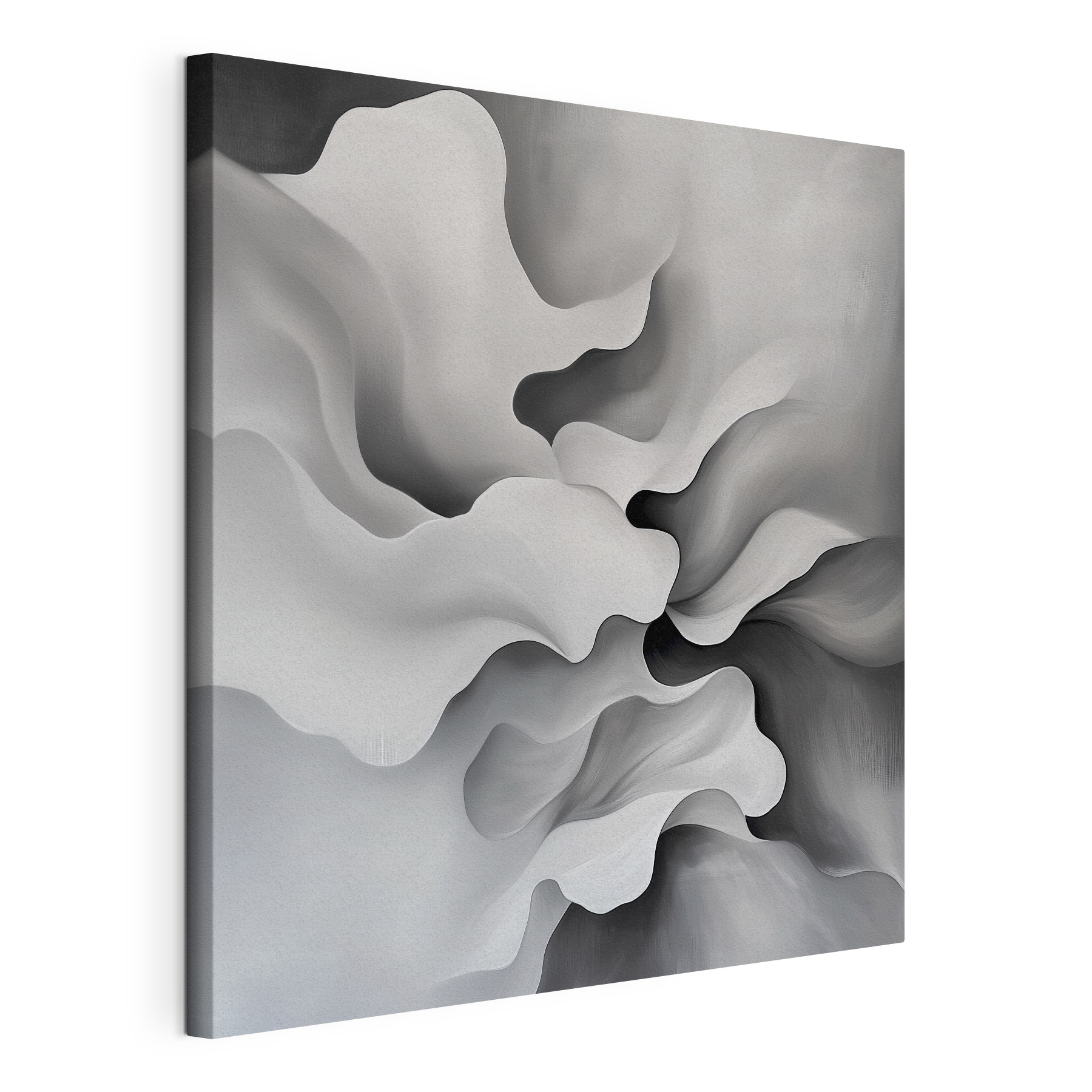 White and grey abstract art White and grey abstract art